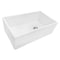 Ruvati 30"Farmhouse Offset Drain Kitchen Sink Sgl Bowl White, Right Drain RVL2018WR - alternate 4